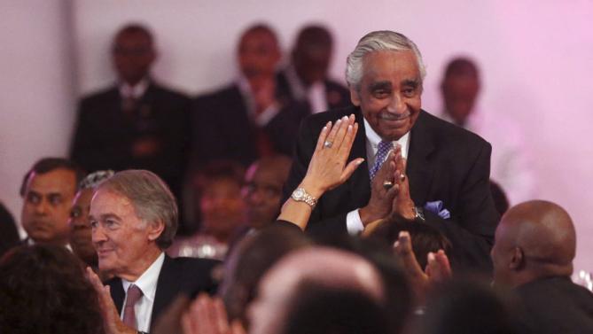 U.S. Representative Charlie Rangel (D-NY) attends a state dinner in U.S. President Barack Obama's honor at the State House in Nairobi July 25, 2015. Obama told African entrepreneurs in Kenya on Saturday they could help counter violent ideologies and drive growth in Africa, and said governments had to assist by ensuring the rule of law was upheld and by tackling corruption. REUTERS/Jonathan Ernst